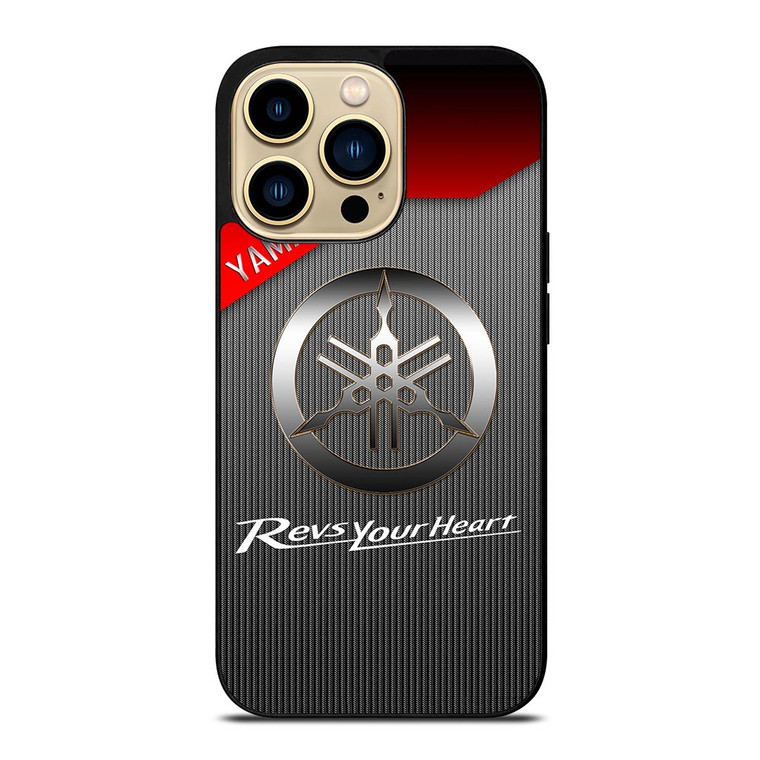 YAMAHA REVS YOUR HEART METAL LOGO iPhone 14 Pro Max Case