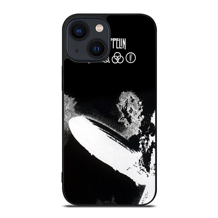 LED ZEPPELIN BLACK WHITE LOGO iPhone 14 Plus Case