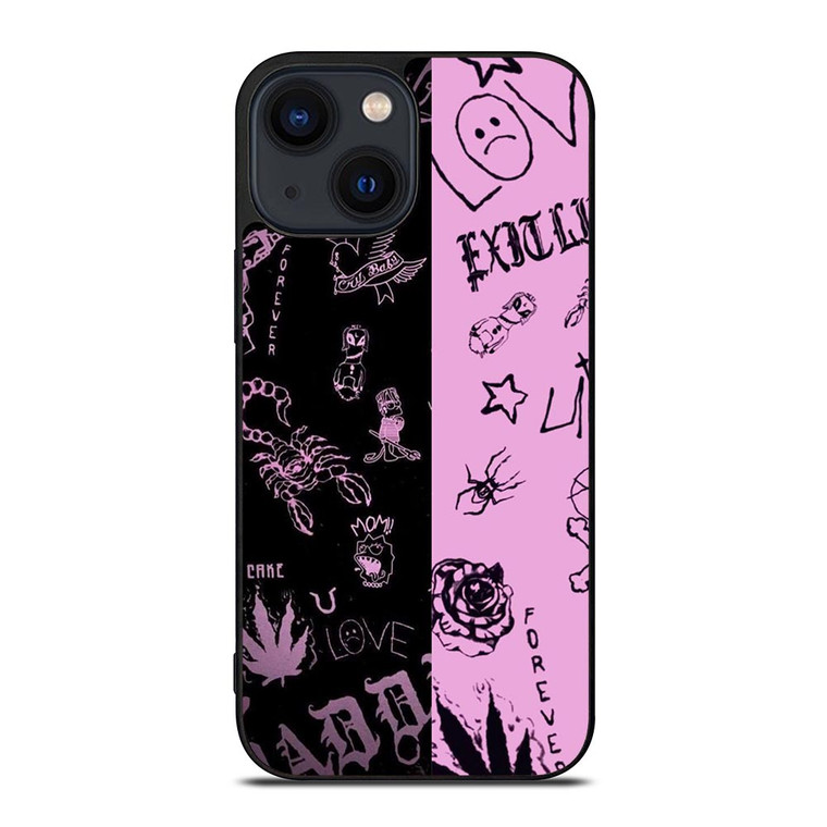 LIL PEEP TATTOO COLLAGE iPhone 14 Plus Case