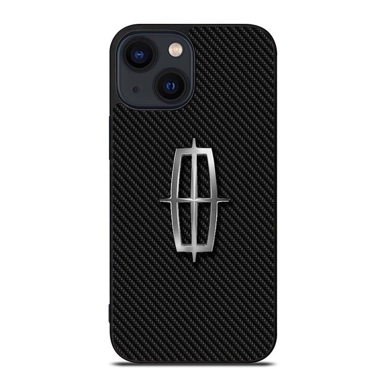 LINCOLN MOTOR LOGO CARBON iPhone 14 Plus Case