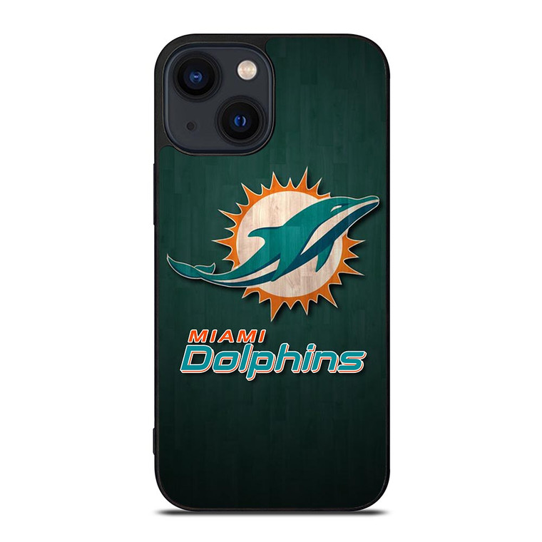 MIAMI DOLPHINS WOODEN LOGO iPhone 14 Plus Case