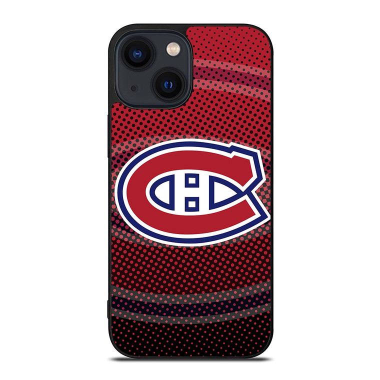 MONTREAL CANADIENS HALFTONE LOGO iPhone 14 Plus Case