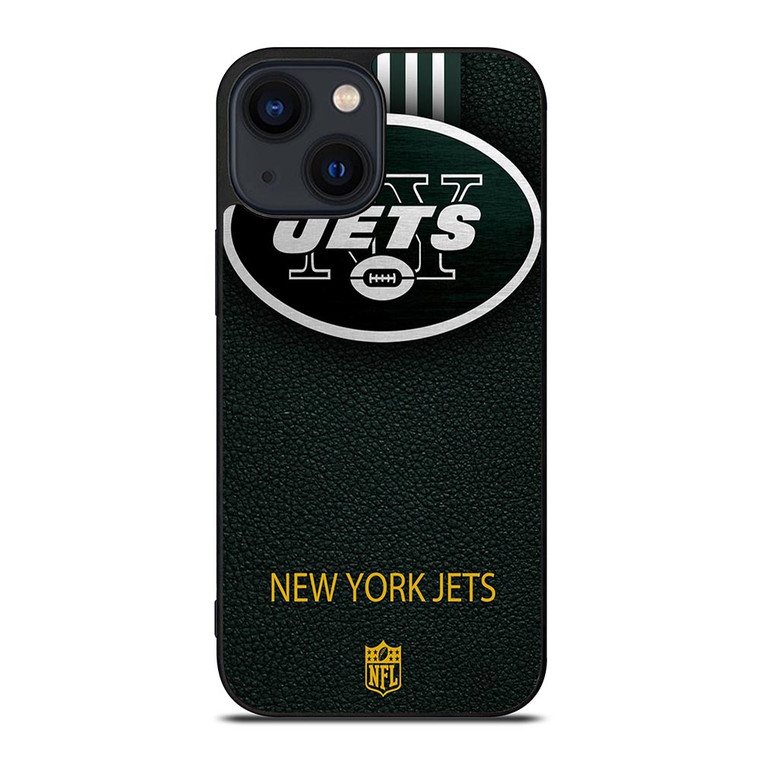 NEW YORK JETS LEATHER LOGO iPhone 14 Plus Case
