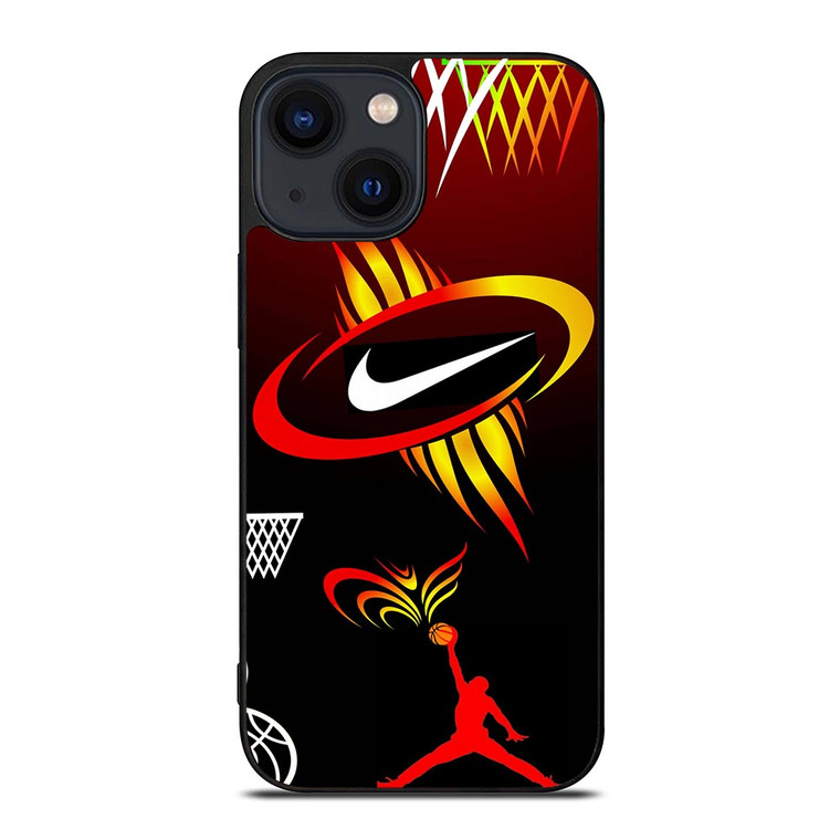 NIKE AIR JORDAN BASKETBALL ART iPhone 14 Plus Case
