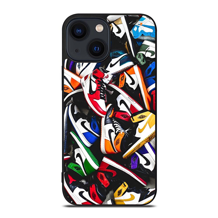 NIKE AIR JORDAN SNEAKERS COLLAGE iPhone 14 Plus Case