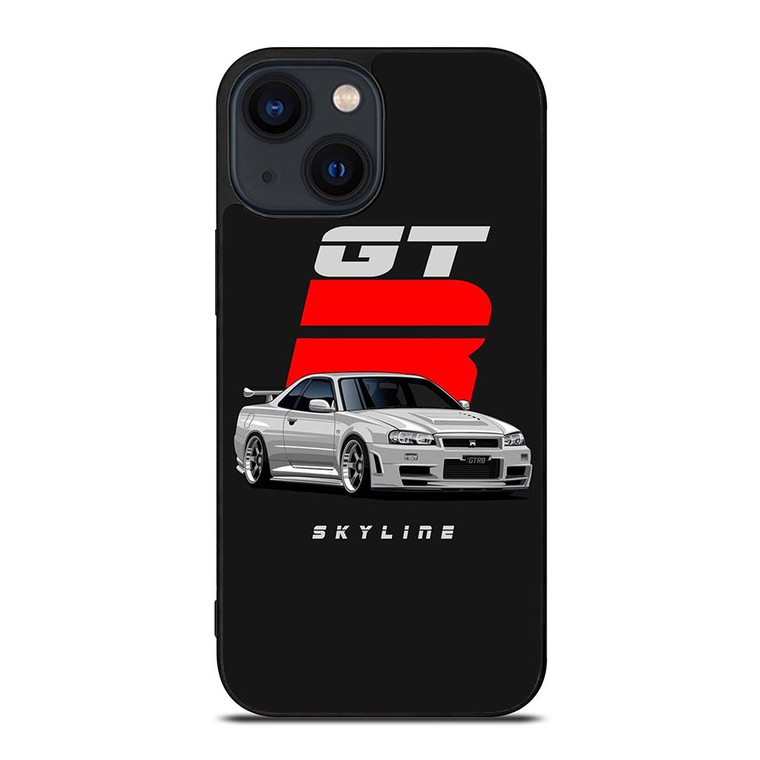 NISSAN SKYLINE GTR ART iPhone 14 Plus Case