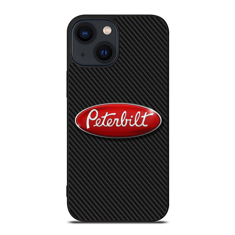 PETERBILT TRUCK LOGO CARBON iPhone 14 Plus Case PETERBILT TRUCK LOGO CARBON iPhone 14 Plus Case