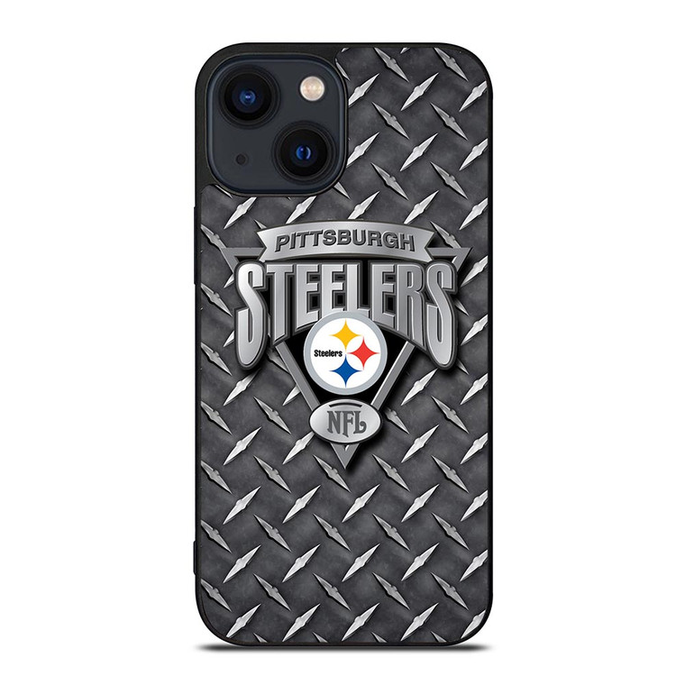 PITTSBURGH STEELERS METAL LOGO iPhone 14 Plus Case
