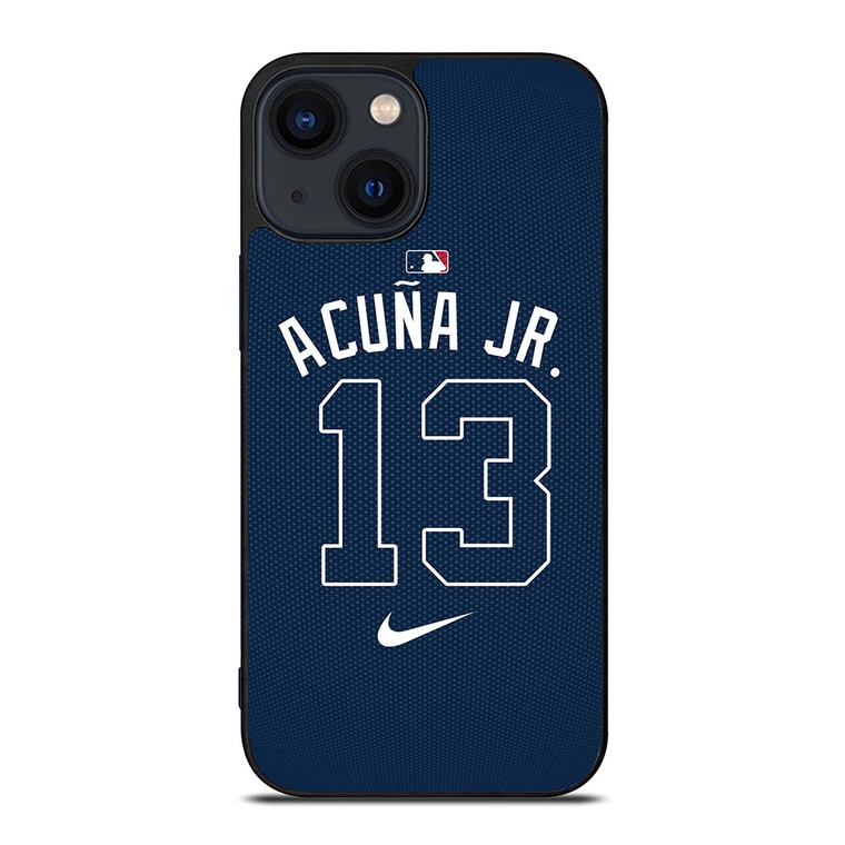 RONALD ACUNA JR MLB NIKE KIT iPhone 14 Plus Case RONALD ACUNA JR MLB NIKE KIT iPhone 14 Plus Case