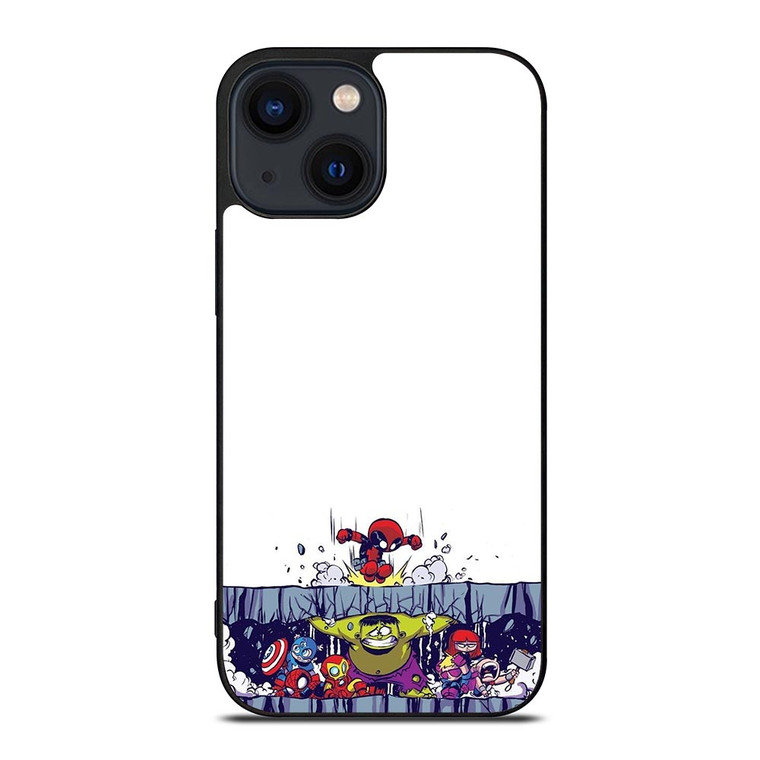 SPIDERMAN VS ALL MARVEL HEROES KAWAII iPhone 14 Plus Case SPIDERMAN VS ALL MARVEL HEROES KAWAII iPhone 14 Plus Case