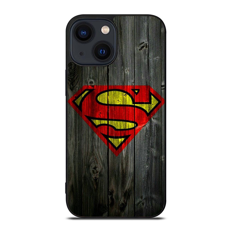 SUPERMAN WOODEN LOGO iPhone 14 Plus Case