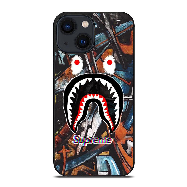 SUPREME X BAPE ABSTRACTIVE iPhone 14 Plus Case SUPREME X BAPE ABSTRACTIVE iPhone 14 Plus Case