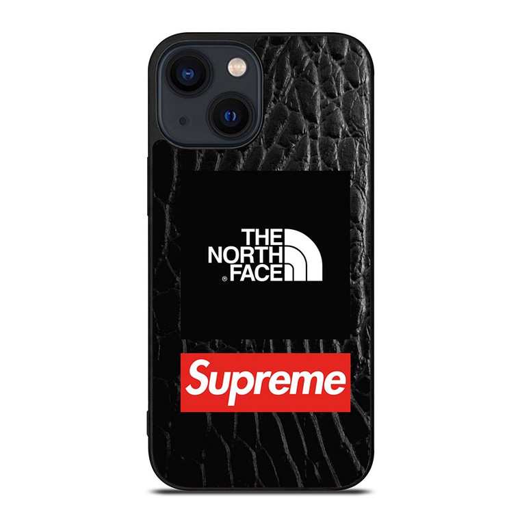 SUPREME X THE NORTH FACE LEATHER iPhone 14 Plus Case