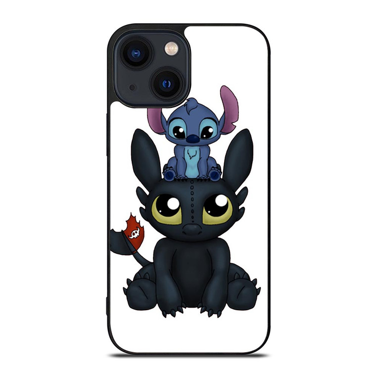 TOOTHLESS AND STITCH CARTOON iPhone 14 Plus Case
