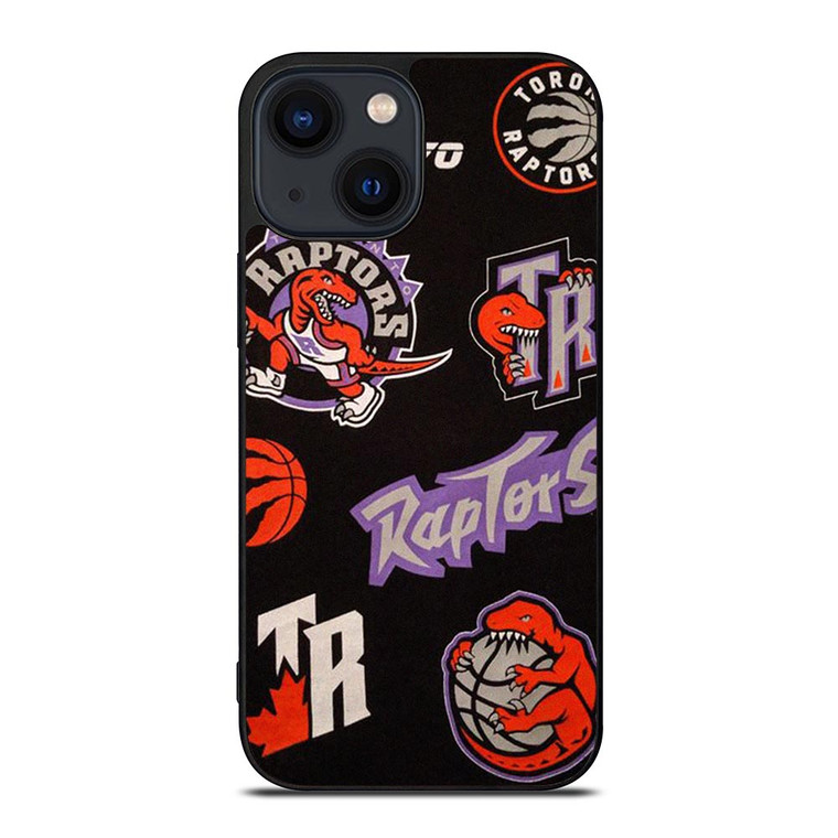 TORONTO RAPTORS LOGO COLLAGE iPhone 14 Plus Case