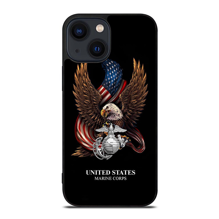 UNITED STATES MARINE CORPS USMC LOGO iPhone 14 Plus Case