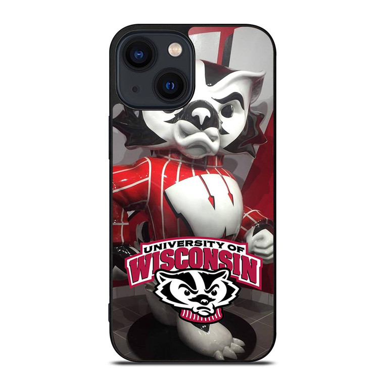 WISCONSIN BADGER MASCOT iPhone 14 Plus Case