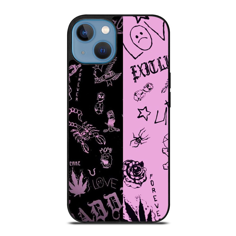 LIL PEEP TATTOO COLLAGE iPhone 13 Case