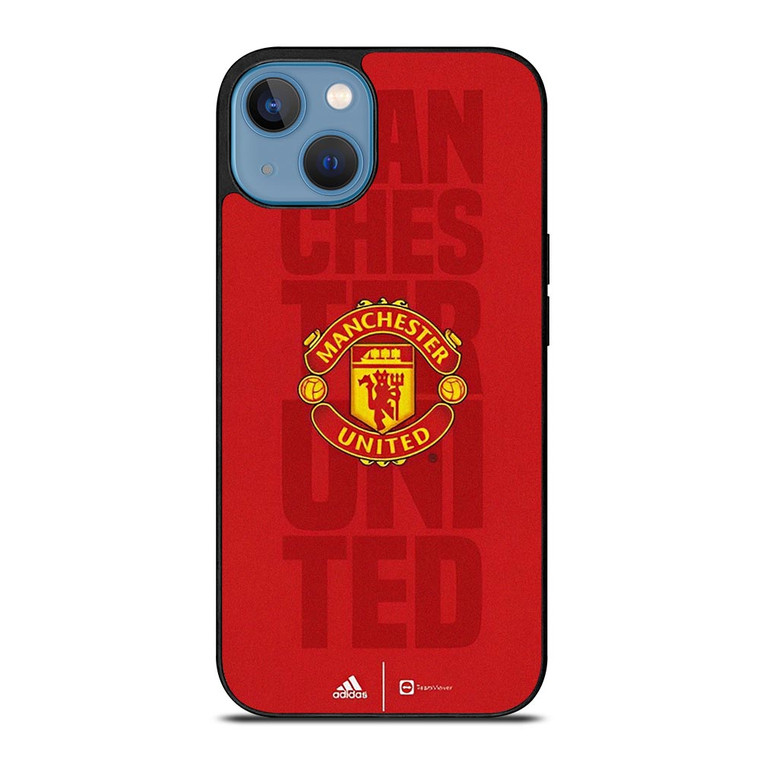 MANCHESTER UNITED FC ADIDAS LOGO iPhone 13 Case