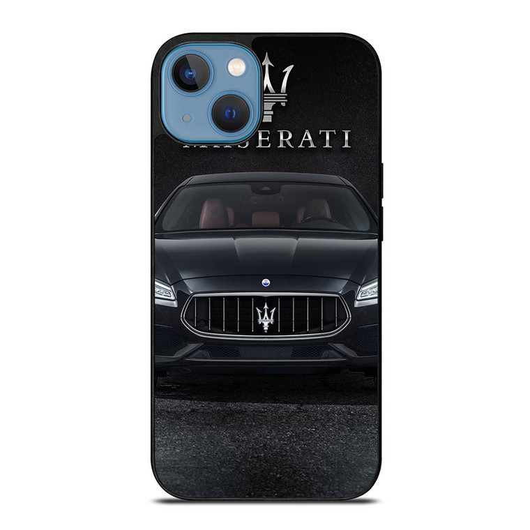 MASERATI CAR BLACK LOGO iPhone 13 Case