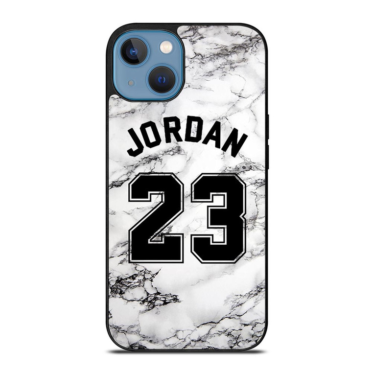 MICHAEL JORDAN 23 WHITE MARBLE iPhone 13 Case