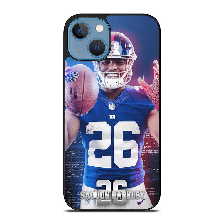 NEW YORK GIANTS SAQUON BARKLEY 26 NFL iPhone 13 Case