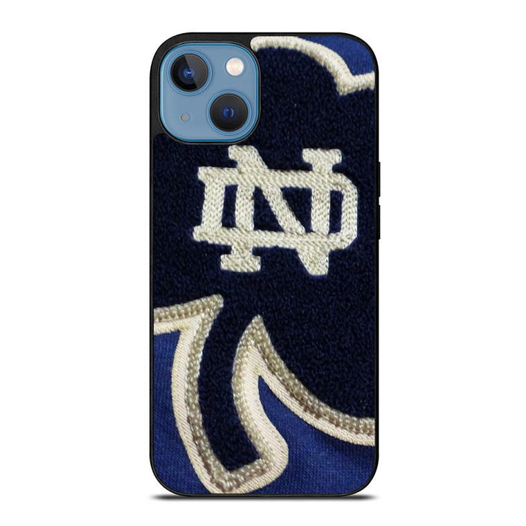 NOTRE DAME BLUE SHAMROCK LOGO iPhone 13 Case