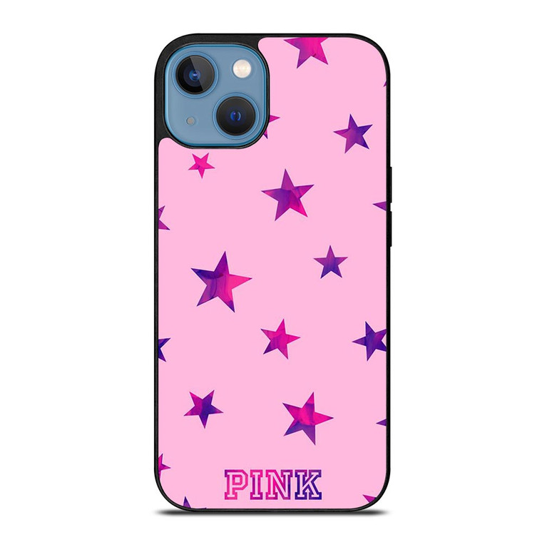PINK VICTORIA SECRET STARS iPhone 13 Case