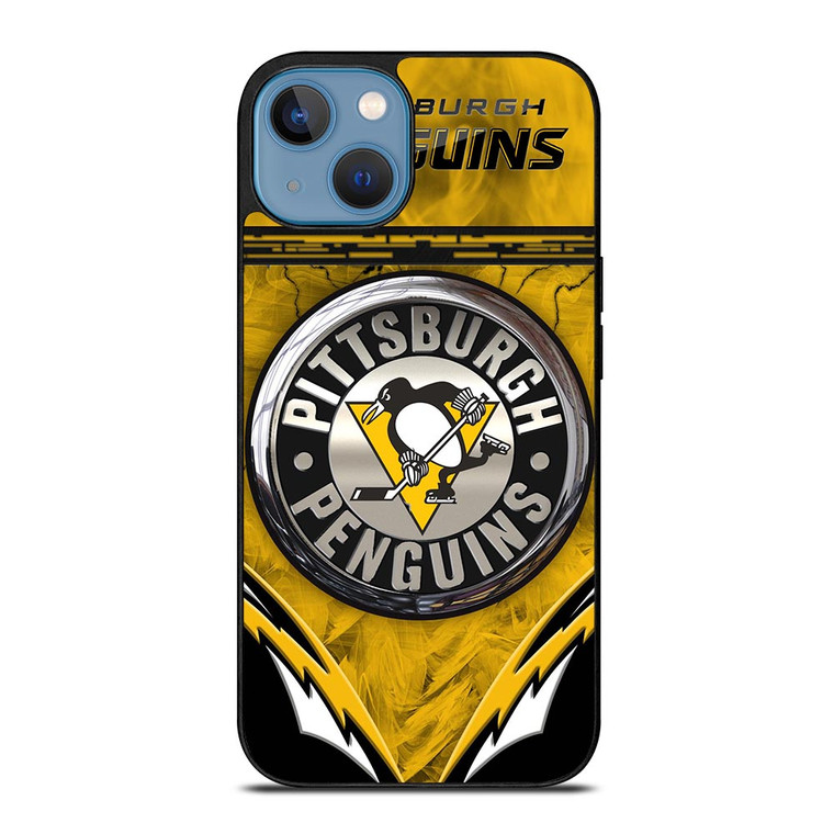 PITTSBURGH PENGUINS METAL NHL iPhone 13 Case