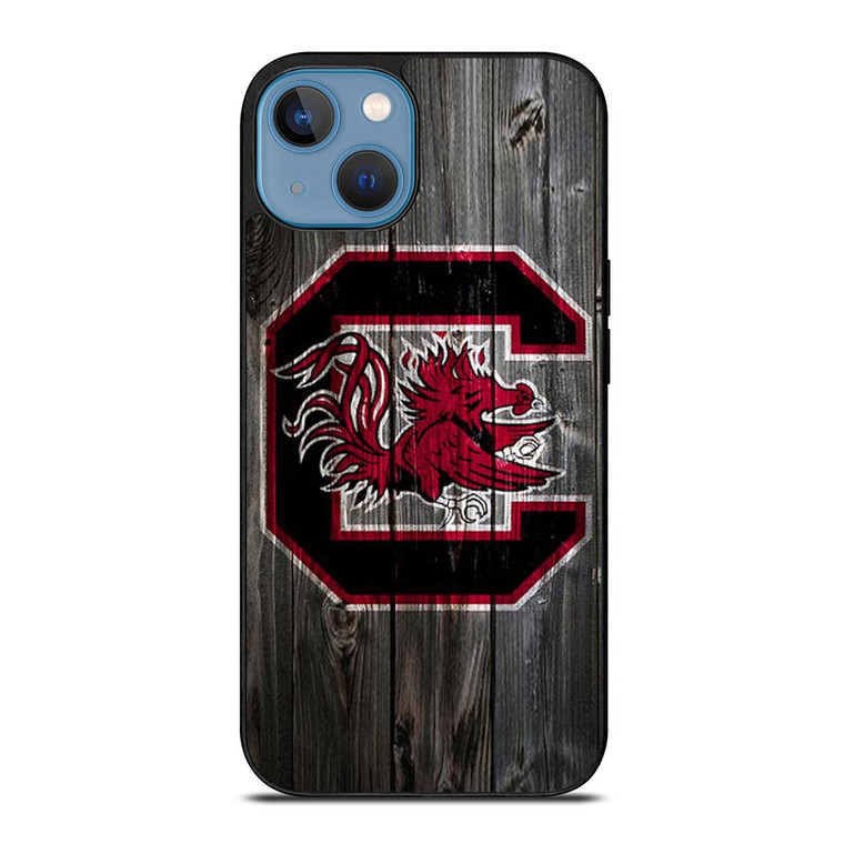 SOUTH CAROLINA GAMECOCKS WOODEN LOGO iPhone 13 Case SOUTH CAROLINA GAMECOCKS WOODEN LOGO iPhone 13 Case
