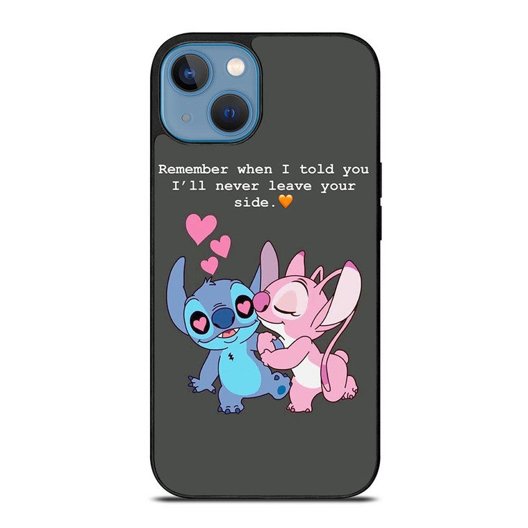 STITCH AND GIRLFRIEND LOVE QUOTE iPhone 13 Case