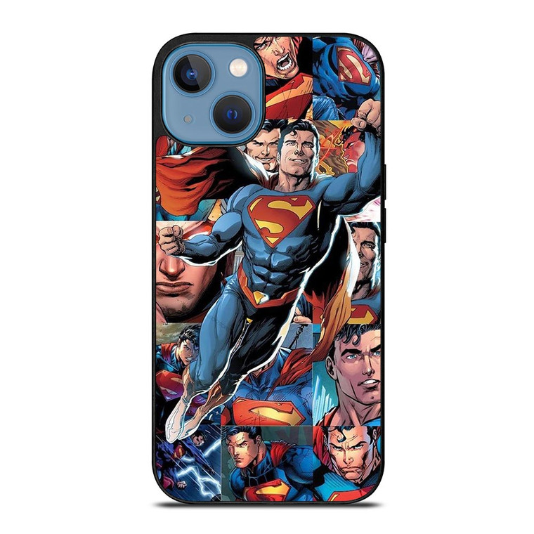 SUPERMAN COLLAGE SUPERHERO iPhone 13 Case