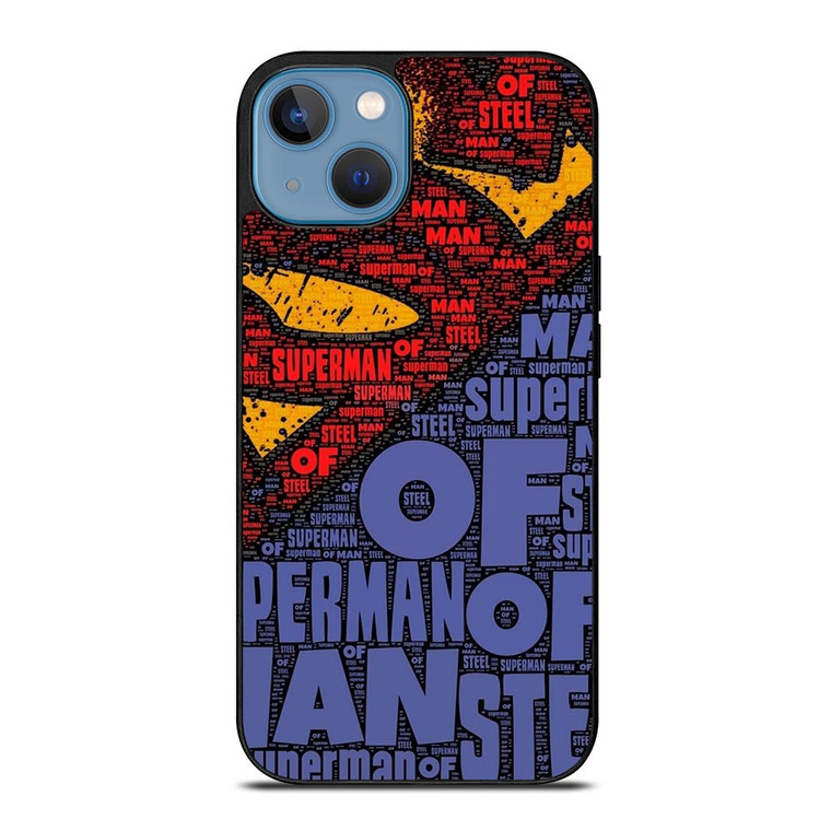 SUPERMAN LOGO ART WALL iPhone 13 Case