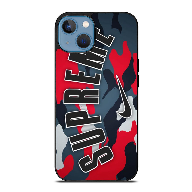 SUPREME X NIKE RED CAMO iPhone 13 Case