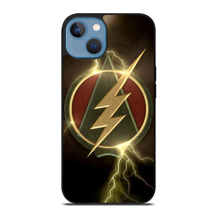 THE FLASH GREEN ARROW LOGO iPhone 13 Case