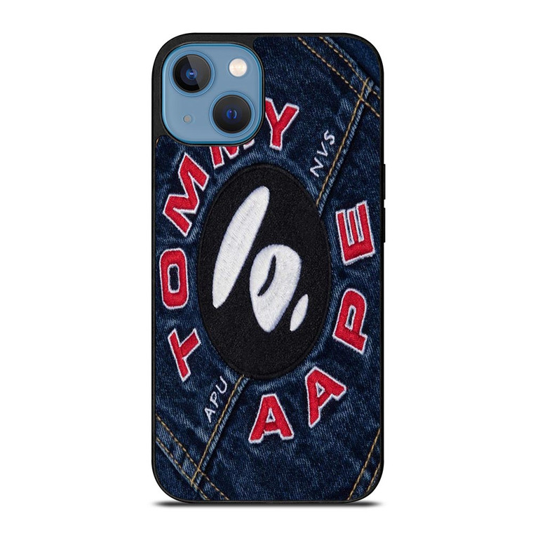 TOMMY HILFIGER A BATHING APE JEANS iPhone 13 Case