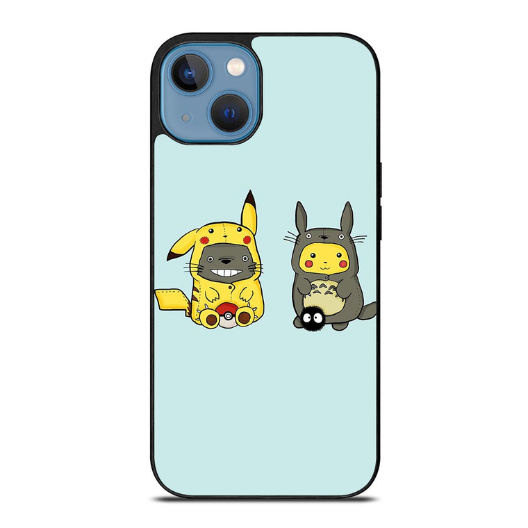 TOTORO X PIKACHU CARTOON iPhone 13 Case