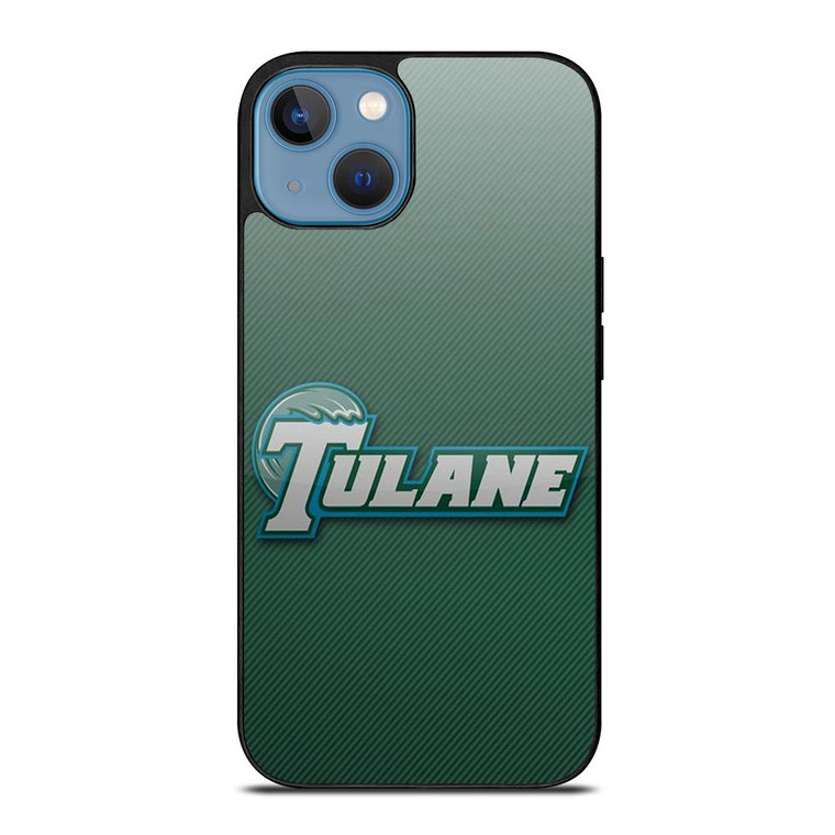 TULANE UNIVERSITY LOGO CARBON iPhone 13 Case