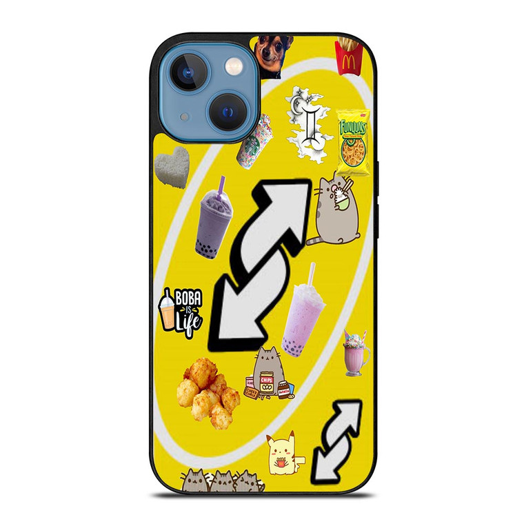UNO REVERSE CARD CUTE COLLAGE iPhone 13 Case