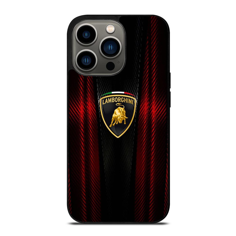 LAMBORGHINI RED CARBON iPhone 13 Pro Case