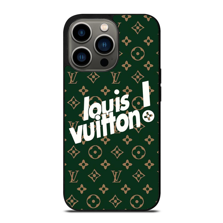 LOUIS VUITTON GREEN LOGO iPhone 13 Pro Case