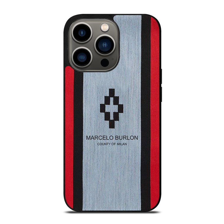 MARCELO BURLON STRIPE LOGO iPhone 13 Pro Case