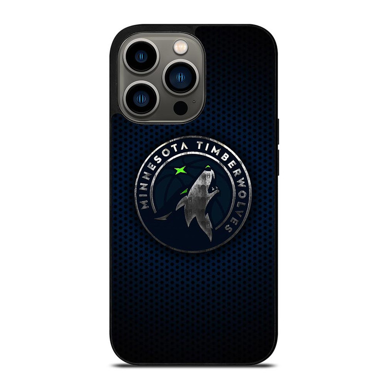 MINNESOTA TIMBERWOLVES BLUE CARBON iPhone 13 Pro Case
