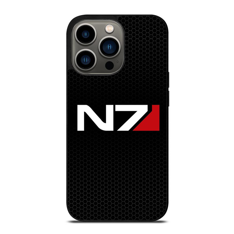 N7 MASS EFFECT METAL LOGO iPhone 13 Pro Case