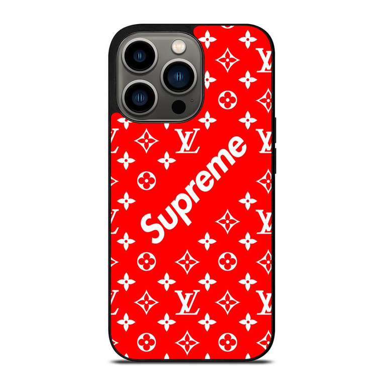 NEW SUPREME RED PATTERN iPhone 13 Pro Case