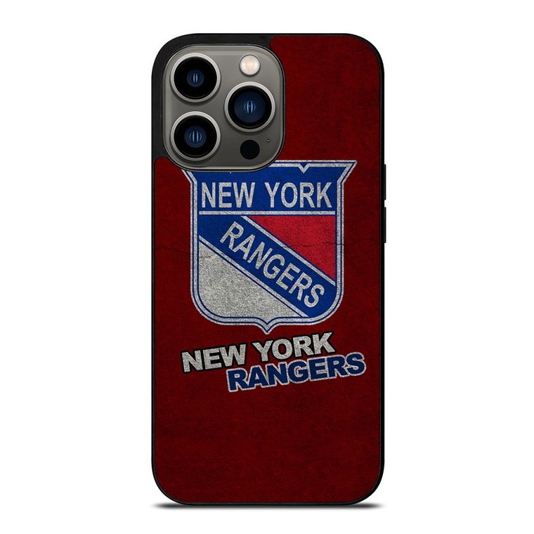 NEW YORK RANGERS SUEDE TEXTURE iPhone 13 Pro Case