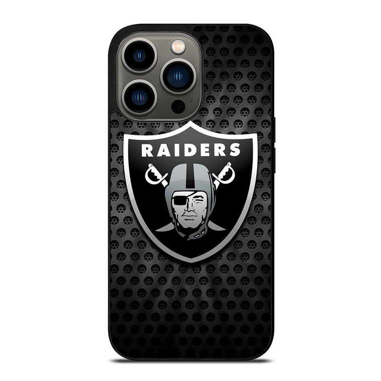 OAKLAND RAIDERS METAL LOGO iPhone 13 Pro Case