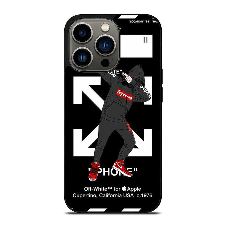 OFF WHITE DAB SUPREME iPhone 13 Pro Case