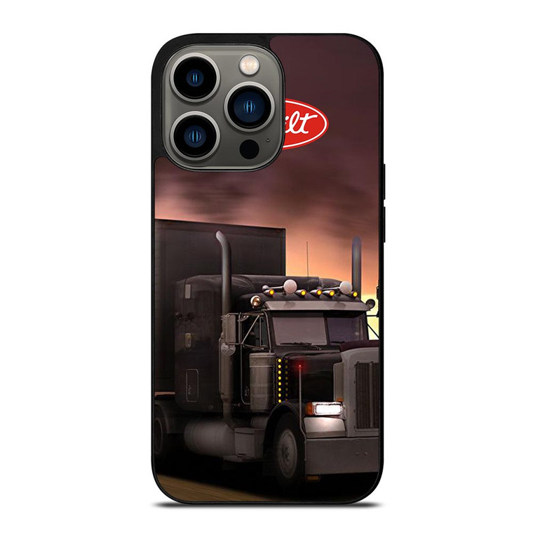 PETERBILT BLACK TRUCK iPhone 13 Pro Case