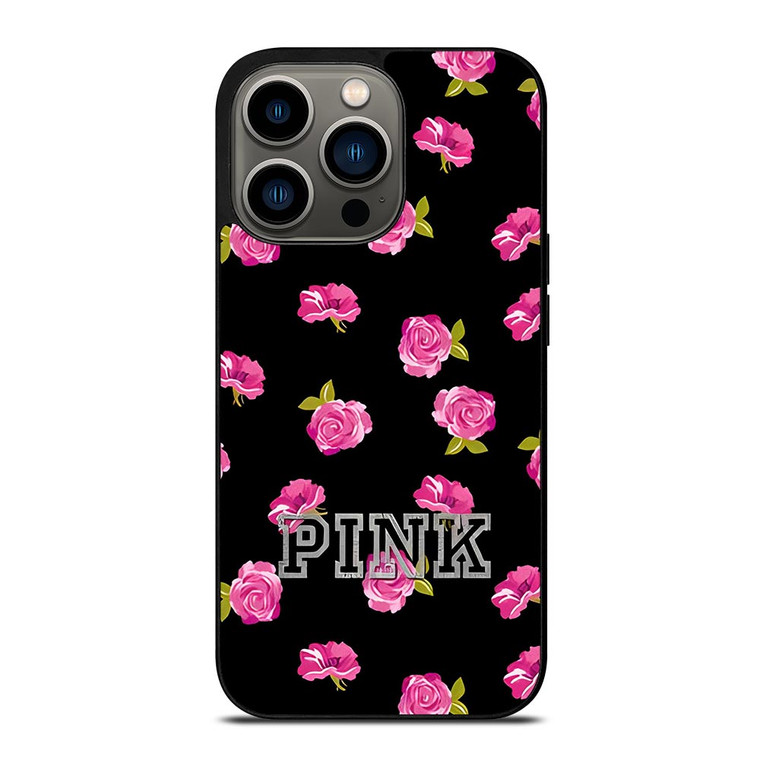 PINK VICTORIA SECRET ROSES iPhone 13 Pro Case PINK VICTORIA SECRET ROSES iPhone 13 Pro Case